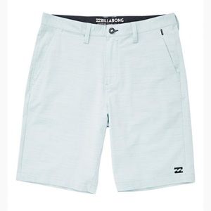 Billabong Men’s crossfire X slub mid length submersible shorts Cool Mint sz 34